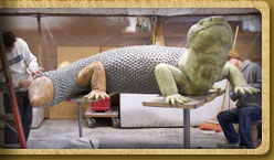 13 foot Gila Monster model in-progress